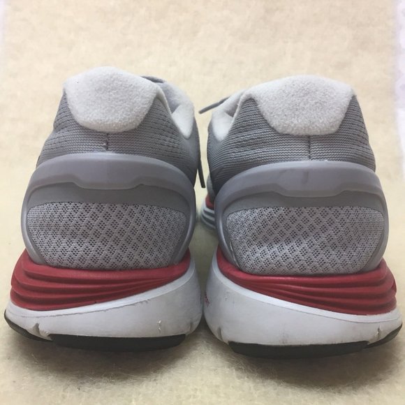 Nike Lunarglide 4 Mens 524977-005 Athletic Running Shoes US 14 US Gray w/ red - Picture 2 of 12